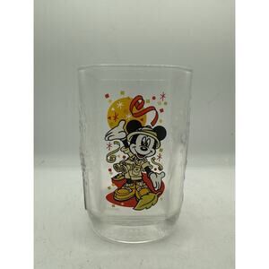 MICKEY MOUSE Animal Kingdom Square Glass 2000 Walt Disney World McDonalds